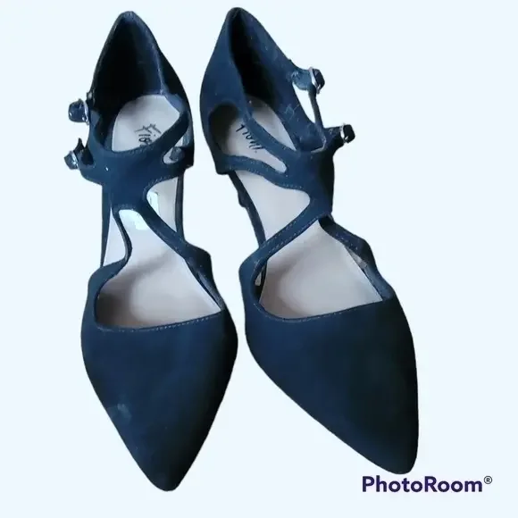 Fioni Suede Heels - Picture 1 of 2